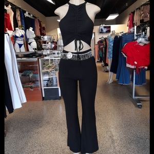 Black Flared Bottoms 2-piece Set